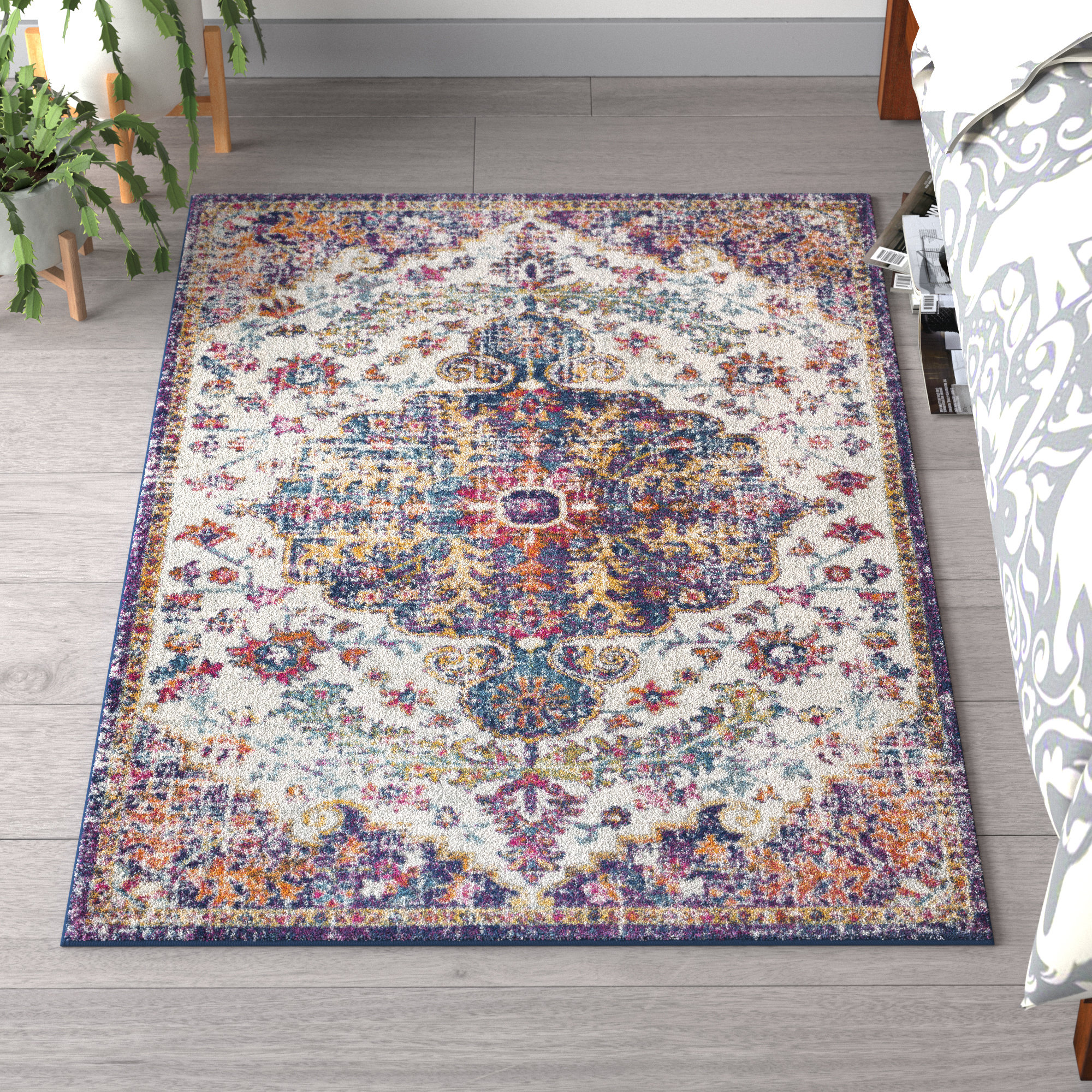 Mistana™ Hillsby Oriental Blue Area Rug & Reviews | Wayfair